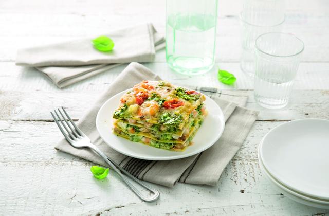 Lasagnes au pesto genovese et fruits de mer - Photo par Barilla