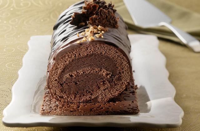 Bûche croustillante au chocolat - Photo par Cedus Le sucre