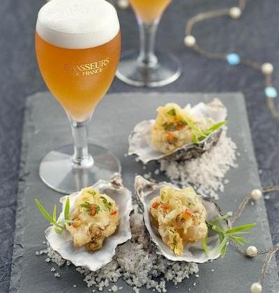 Beignets d'huîtres aux herbes - Photo par Bière de Noël