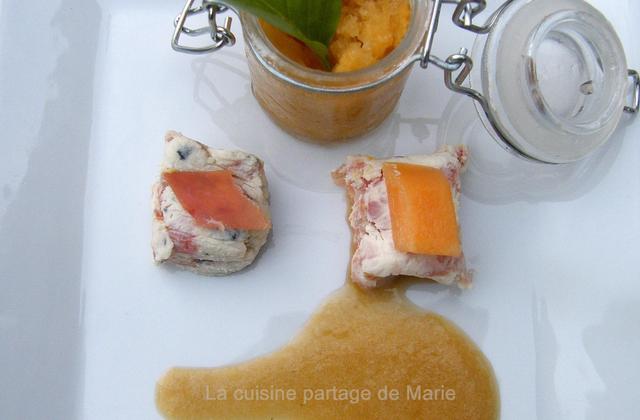 Déclinaison autour du melon et jambon de bayonne - Photo par marierechou