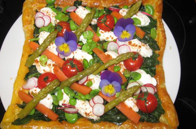 Recette Tarte De Fromage Frais Aux Legumes De Printemps Et Pensees 750g