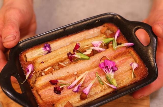 Financier rhubarbe et amandes - Photo par 750g