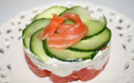 Fraîcheur de saumon au chèvre - Photo par sophistiquée