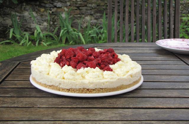 Nuage de chocolat blanc et framboises - Photo par manceaK
