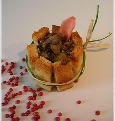 Charlottes aux champignons de Paris - Photo par Lapin cuisinier