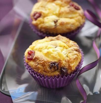 Muffins au Boursault et aux cranberries - Photo par Quiveutdufromage.com