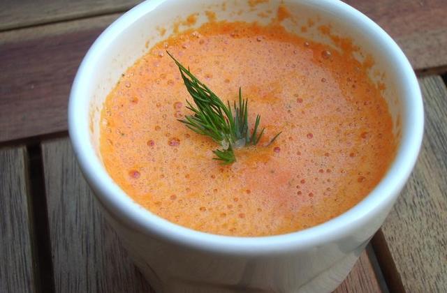 Soupe poivron et maïs pimentée - Photo par Kaedelove