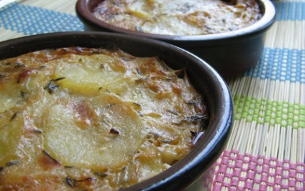 Gratin de pommes de terre au Roquefort - Photo par Nadia Paprikas
