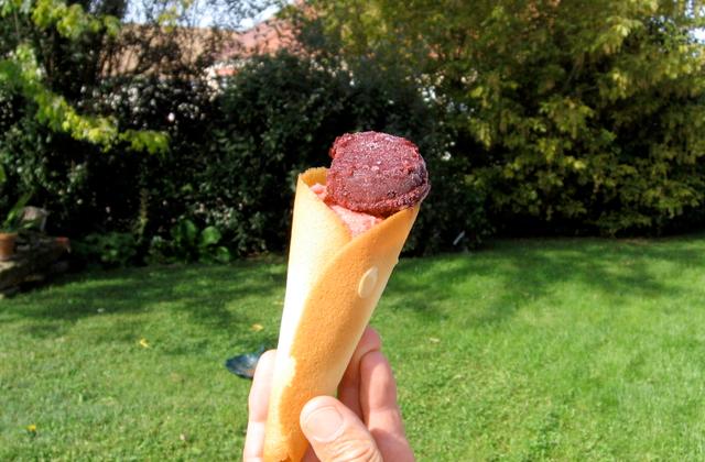 Sorbet mûre dans son cornet tuile - Capipiou
