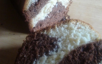 Gâteau bichoco (marbré aux deux chocolats) - Photo par L-Fy