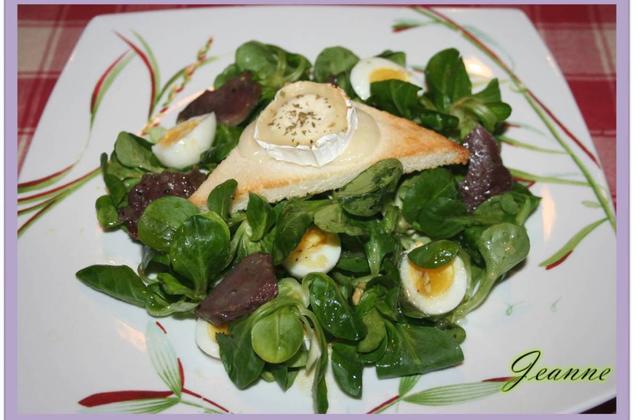 Salade de chèvre chaud et gésiers confits ! - Photo par Jeanne la malice
