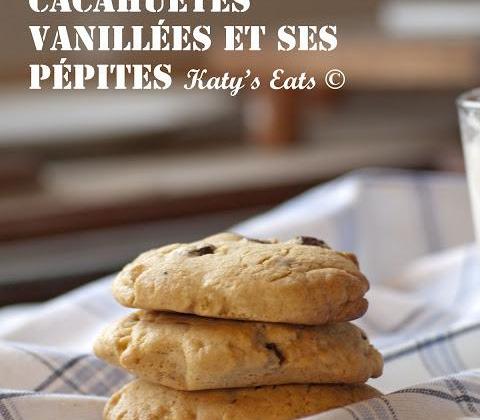Cookies au beurre de cacahuètes vanillées et ses pépites - Photo par katysex