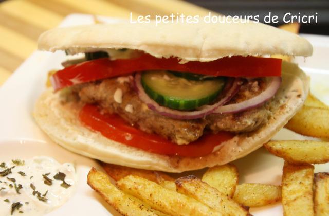 Hamburger grec - Photo par Cricri les petites douceurs
