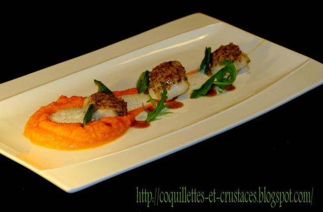 Joues de lotte aux noisettes et à la vanille - Photo par Cédric de Coquillettes et Crustacés