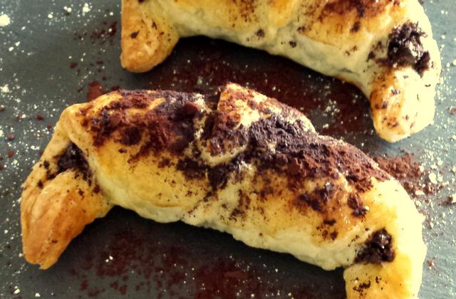 Croissants frangipane chocolat rapide - vanessFaK