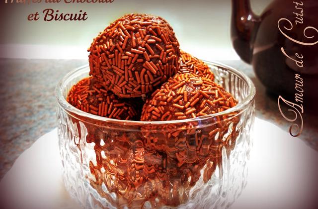Gâteau sans cuisson, truffes aux biscuits - Photo par amour de cuisine