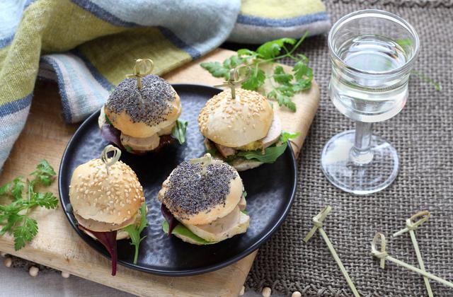Mini-burger de foie gras de canard du Périgord IGP - Photo par Silvia Santucci