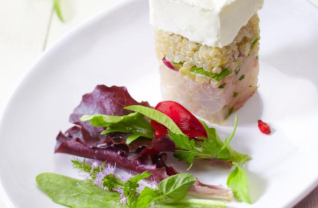 Tartare de bar et quinoa au Carré Frais et épices douces - Carré Frais