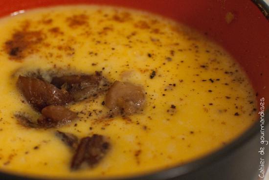 Velouté potiron, marrons et Kiri - Photo par Cahier de gourmandises