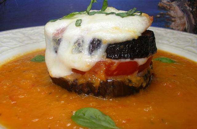 Aubergines grillées tomates et mozzarella - Photo par bijou