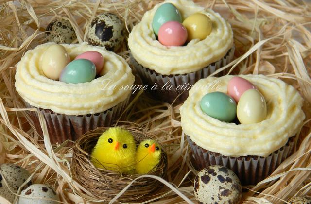Easter cupcakes (cupcakes de Pâques) - La soupe à la citrouille