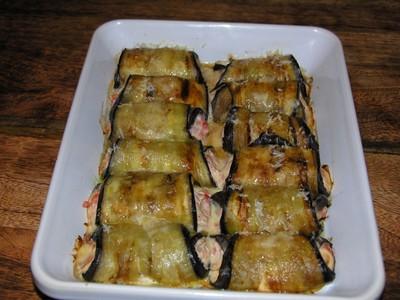 Rouleaux d'Aubergines à la tomate et Ricotta - Photo par latabledepenelope