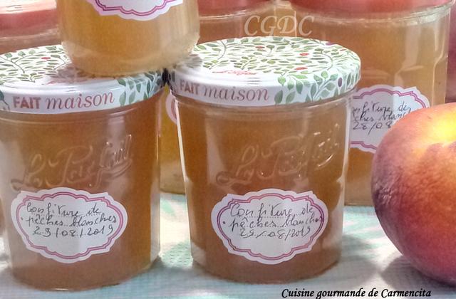 Confiture de pêches blanches - Photo par Carmen