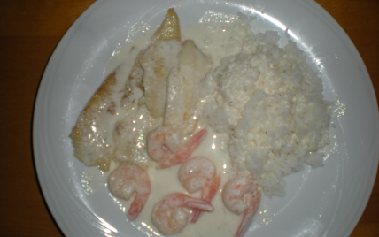 Filet sole/saumon, sauce fruits de mer - Photo par gilleslA