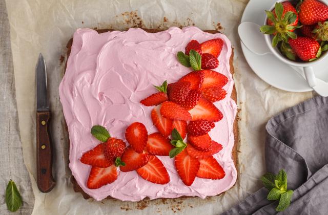 Gateau aux fraises mascarponne - Photo par 750g