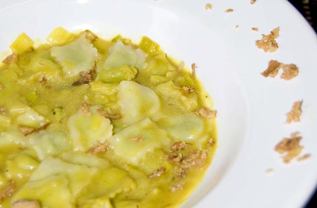 Ravioles du dauphiné, crème de poireaux - Photo par malikele