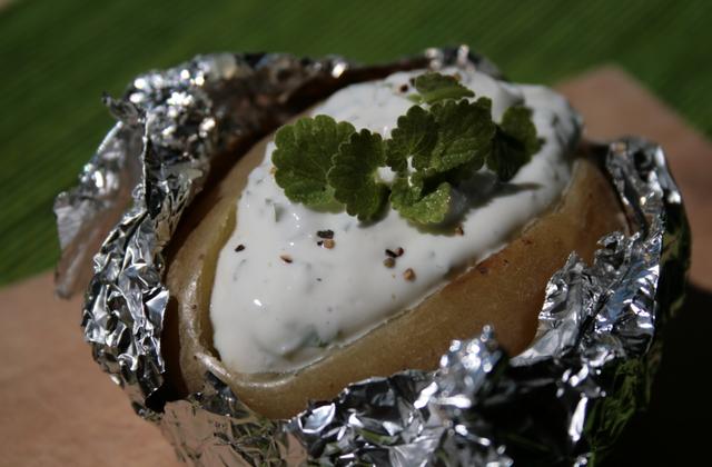 Pommes de terre en papillotes sauce au chèvre frais - Photo par tiy