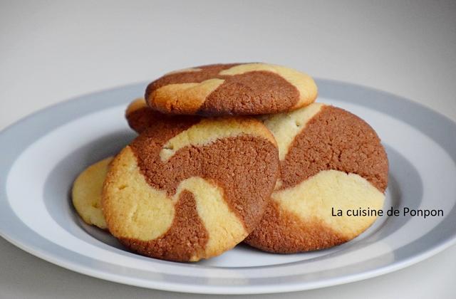 Biscuit chocolat vanille comme un tourbillon - Ponpon