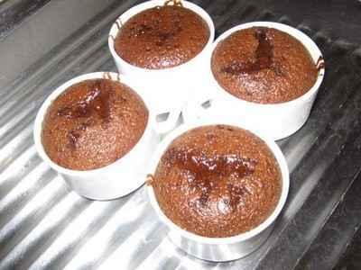 Mini-fondants au chocolat - Photo par celinei1