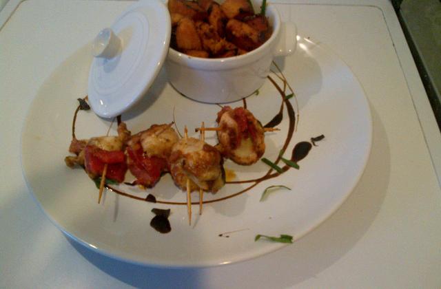 Brochettes de poulet au pesto - Photo par massonA6