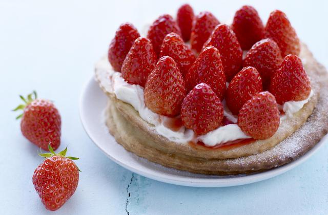 Tartelettes fines aux fraises, mascarpone vanille - Photo par Fraises de France
