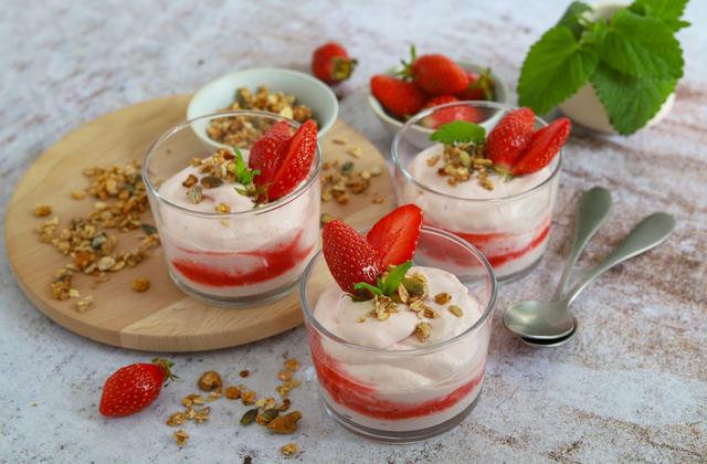 Mousse à la fraise express sans gélatine - Photo par Silvia Santucci
