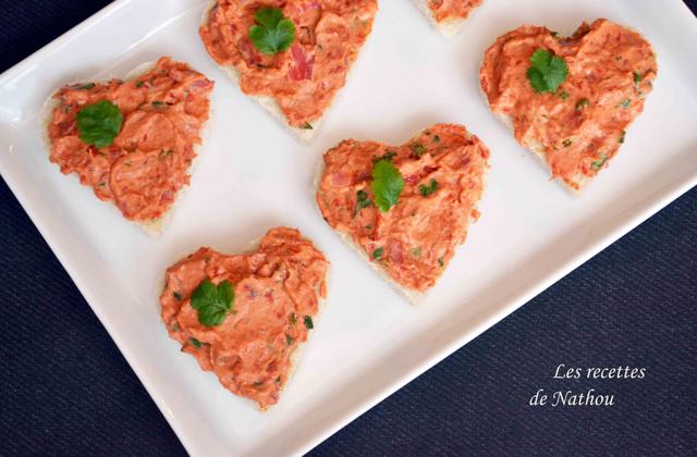 Petits toasts aux rillettes de chorizo - Photo par Invité