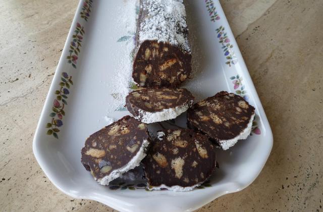 Saucisson au chocolat facile et rapide - Photo par Saveurs et Experiences