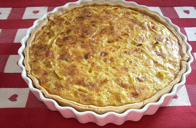 Tarte aux poireaux et à la fourme d'ambert - Photo par La soupe à la citrouille