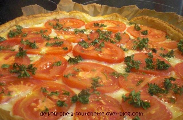 Tarte à la Tomate et à la Tome des Bauges - Photo par www.de-fourche-a-fourchette.over-blog.com