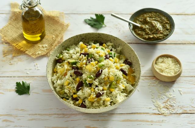 Salade de riz à la mexicaine - Photo par Dorian Nieto