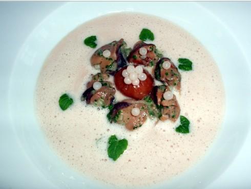 Escargots et crème de chataîgnes aux Perles des sous-bois - Photo par spierr