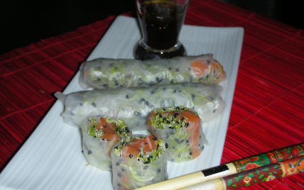 Rouleau de saumon façon sushi - Photo par sdussa