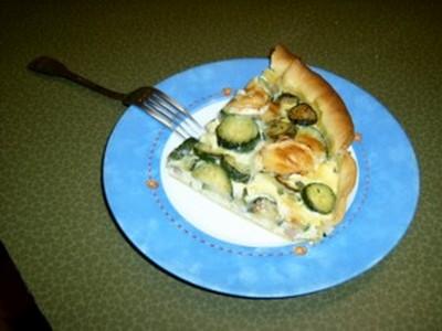 Tarte légère jambon , courgettes et chèvre gratiné - Photo par pfeiff