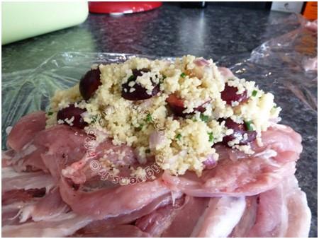 Cuisses de poulet farcies au couscous et aux cerises - Photo par mopech