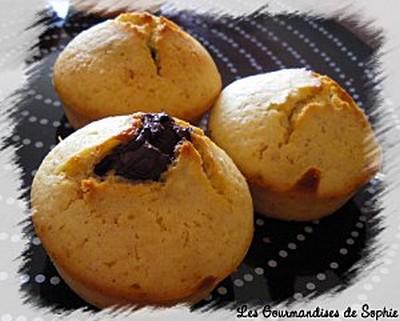 Mini moelleux aux amandes, cœur truffé chocolat - Photo par Sophie21