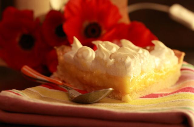 Tarte au citron, crème fraîche et meringue - Photo par mathilVdk