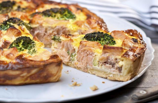 Quiche au saumon, brocolis et fromage râpé Sublime Filante Giovanni Ferrari - Photo par 750g