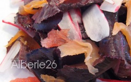 Salade en camaïeu de rose - Photo par Alberie26