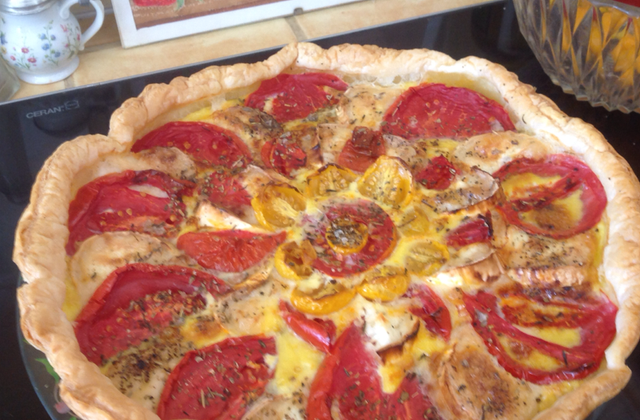 Tarte à la tomate et au chèvre - Photo par pathla